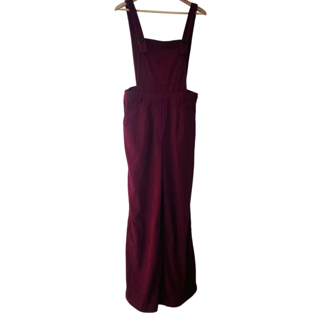 Cider Burgundy Overall Jumpsuit - Picture 1 of 16